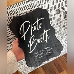 Black Photo Booth Sign